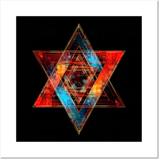 Star Of David Abstract Posters and Art